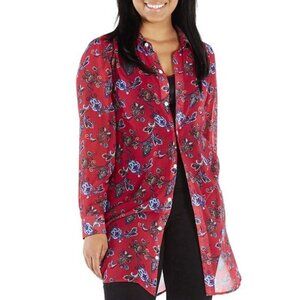 NWT RUBY RIBBON CHERRY BOMB PAISELY SHIRT DRESS!!!